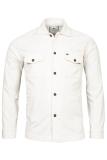 Giordano Cord-Overshirt Offwhite