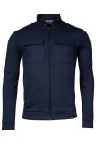 Thomas Maine Sweaterjacke mit Brusttasche Dunkelblau